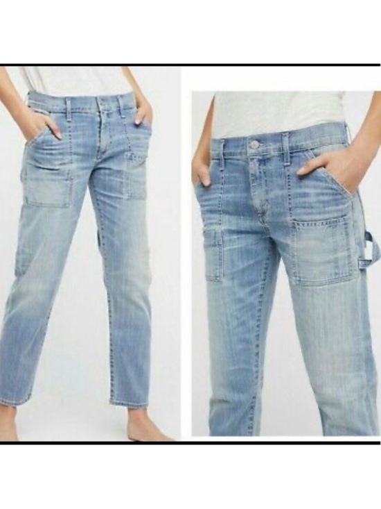 CITIZENS OF HUMANITY Denim - CITIZENS OF HUMANITY Leah 25 Cargo Utility Pockets 27” Waist Light Wash Jeans